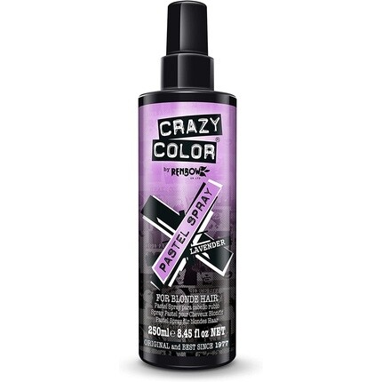 Пастельный спрей для волос Лаванда 250мл, Crazy Color
Пастельный спрей для волос Лаванда 250мл, Crazy Color