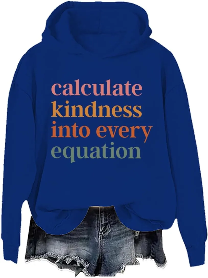 Толстовка Calculate Kindness Into Every Equation для женщин и мужчин HeMuoMiu
Толстовка Calculate Kindness Into Every Equation для женщин и мужчин HeMuoMiu