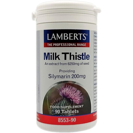 Расторопша пятнистая 8500 мг 90 таблеток Lamberts
Расторопша пятнистая 8500 мг 90 таблеток Lamberts