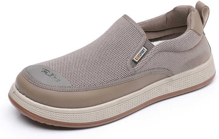 Мужские кроссовки без шнурков, дышащие и удобные, мягкая подошва, легкая обувь для ходьбы, нескользящие повседневные спортивные туфли с круглым носком Qacksv, хаки
Мужские кроссовки без шнурков, дышащие и удобные, мягкая подошва, легкая обувь для ходьбы, нескользящие повседневные спортивные туфли с круглым носком Qacksv, хаки