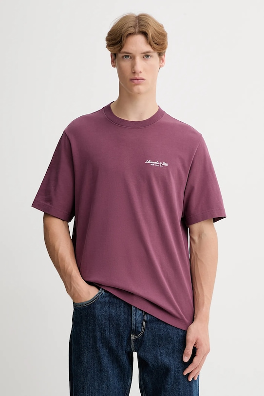 Хлопковая футболка Abercrombie & Fitch, фиолетовый
Хлопковая футболка Abercrombie & Fitch, фиолетовый