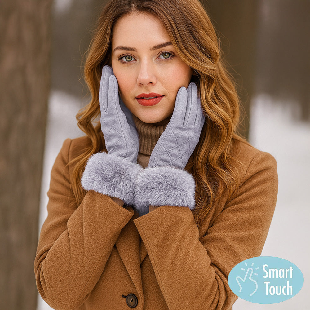 Перчатки Smart Touch с манжетами из искусственного меха Fashnzfab, серый
Перчатки Smart Touch с манжетами из искусственного меха Fashnzfab, серый