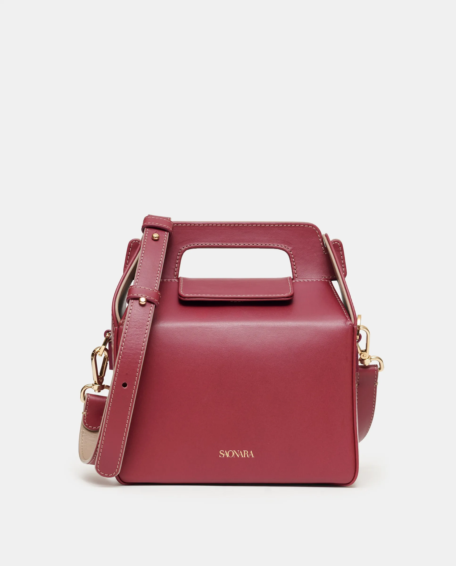 Средняя кожаная сумка через плечо Saonara, гранатовый
Средняя кожаная сумка через плечо Saonara, гранатовый