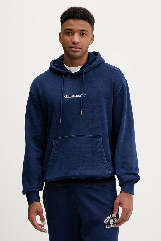 Хлопковая толстовка Guess Jeans, темно-синий
Хлопковая толстовка Guess Jeans, темно-синий