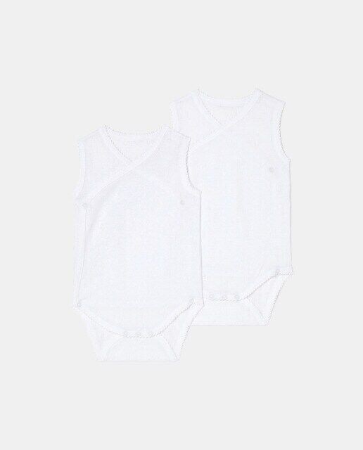 Комплект из 2 ажурных детских боди Cotton Juice, белый
Комплект из 2 ажурных детских боди Cotton Juice, белый