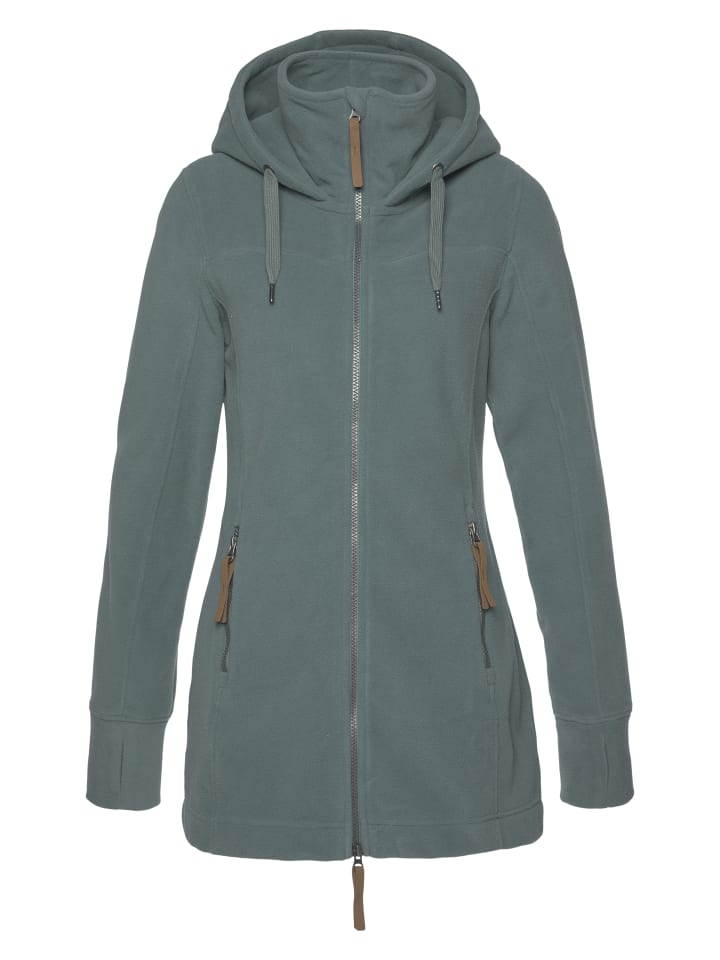 Флисовая куртка серо-зеленого цвета Polarino
Флисовая куртка серо-зеленого цвета Polarino