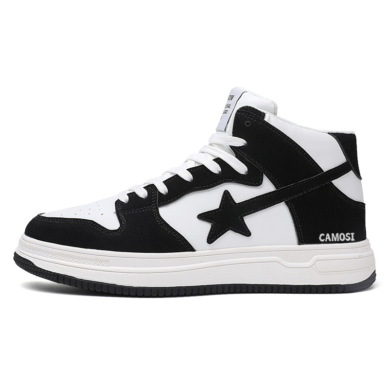 Ударопрочные высокие кроссовки для скейтбординга для мужчин CAMOSI, White Black
Ударопрочные высокие кроссовки для скейтбординга для мужчин CAMOSI, White Black