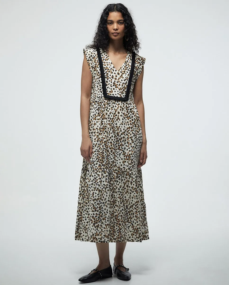 Платье с панелями и бахромой Sfera, темно-коричневый
Платье с панелями и бахромой Sfera, темно-коричневый