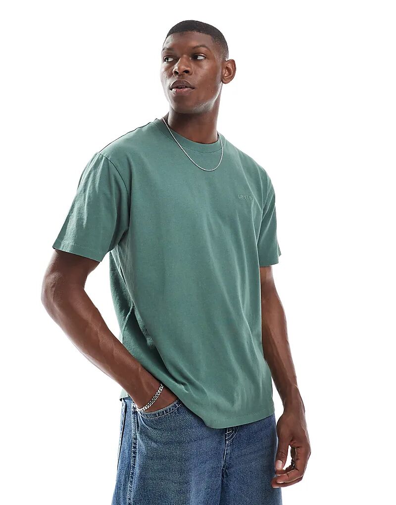 Футболка Levi's свободного кроя с тональным логотипом, винтажная, средне-зеленого цвета, Зеленый, Футболка Levi's свободного кроя с тональным логотипом, винтажная, средне-зеленого цвета
Футболка Levi's свободного кроя с тональным логотипом, винтажная, средне-зеленого цвета, Зеленый, Футболка Levi's свободного кроя с тональным логотипом, винтажная, средне-зеленого цвета