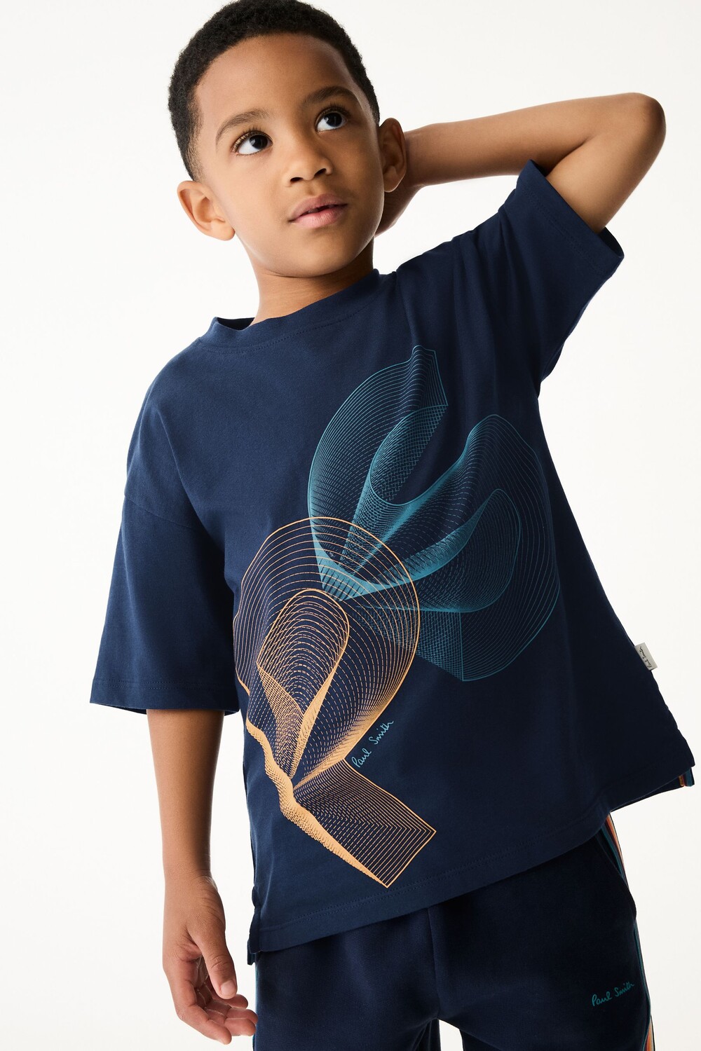 Футболка большого размера с короткими рукавами и культовым принтом для мальчиков из 100% хлопка Paul Smith Junior, синий
Футболка большого размера с короткими рукавами и культовым принтом для мальчиков из 100% хлопка Paul Smith Junior, синий