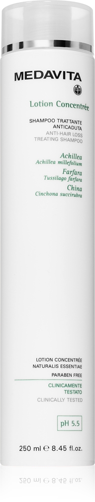 Лосьон-Концентрированный шампунь против выпадения волос Medavita, 250 мл
Лосьон-Концентрированный шампунь против выпадения волос Medavita, 250 мл