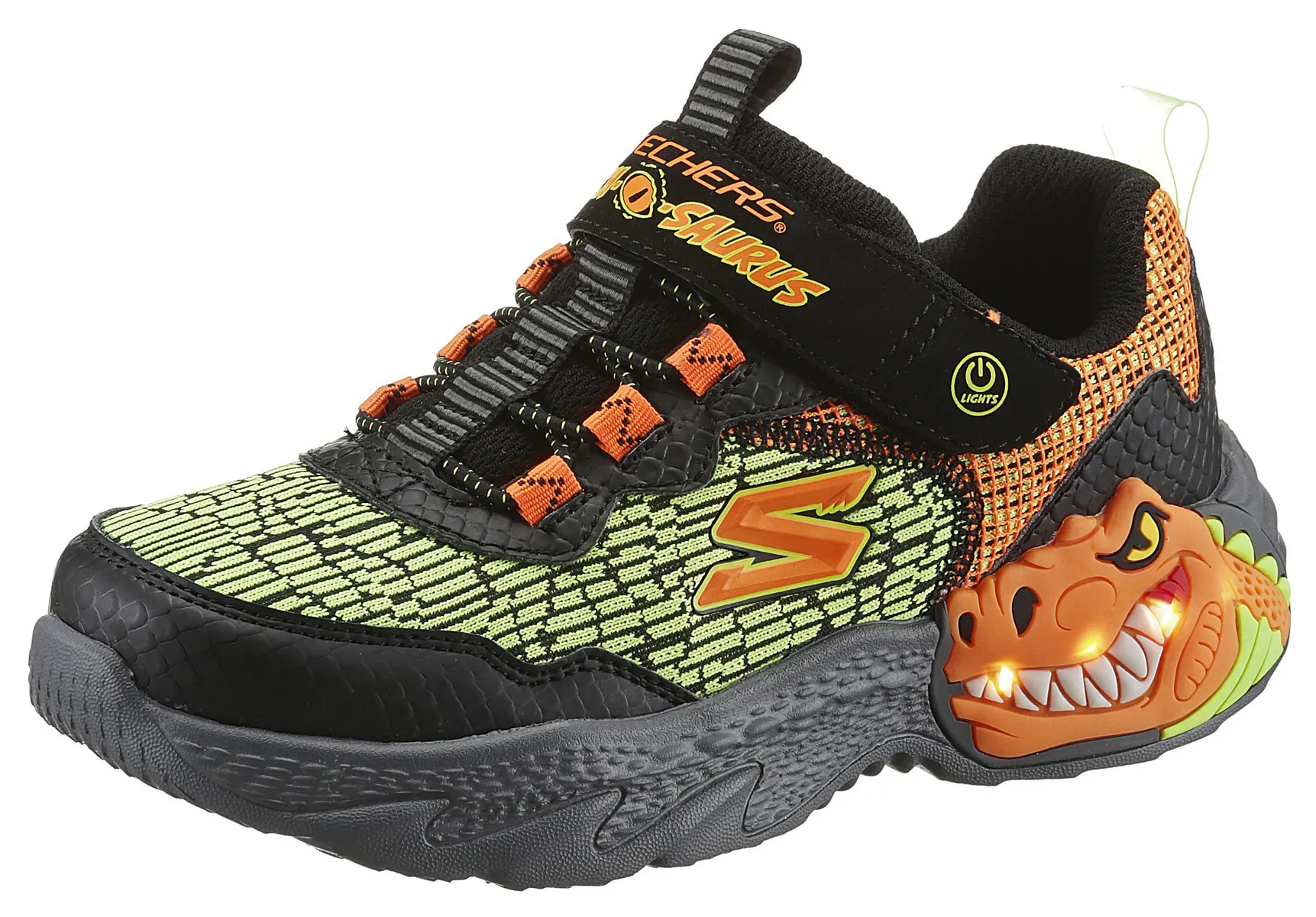 Детские кроссовки Skechers "DINO-LIGHTS-", с функцией мигания, повседневная обувь, полуботинки, туфли на шнуровке Skechers Kids, черный
Детские кроссовки Skechers "DINO-LIGHTS-", с функцией мигания, повседневная обувь, полуботинки, туфли на шнуровке Skechers Kids, черный
