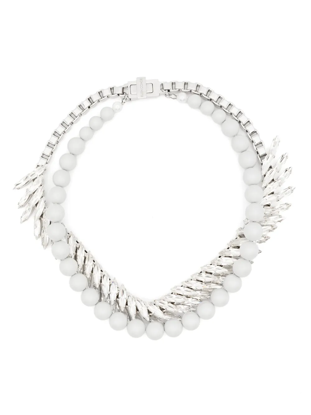 Ожерелье, украшенное кристаллами Ellen Conde, серебяный
Ожерелье, украшенное кристаллами Ellen Conde, серебяный