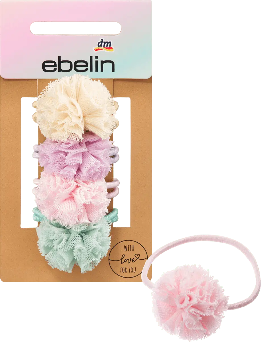 Резинки для волос с помпоном 4 шт. ebelin
Резинки для волос с помпоном 4 шт. ebelin