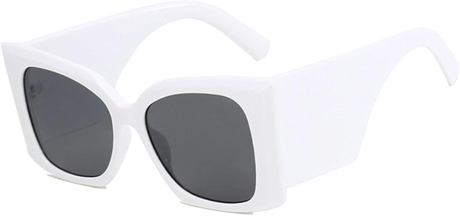 Willochra Модные солнцезащитные очки большого размера, с крупной оправой, неровной квадратной формой и градиентным переходом цвета, дизайнерские винтажные солнцезащитные очки «кошачий глаз», White
Willochra Модные солнцезащитные очки большого размера, с крупной оправой, неровной квадратной формой и градиентным переходом цвета, дизайнерские винтажные солнцезащитные очки «кошачий глаз», White