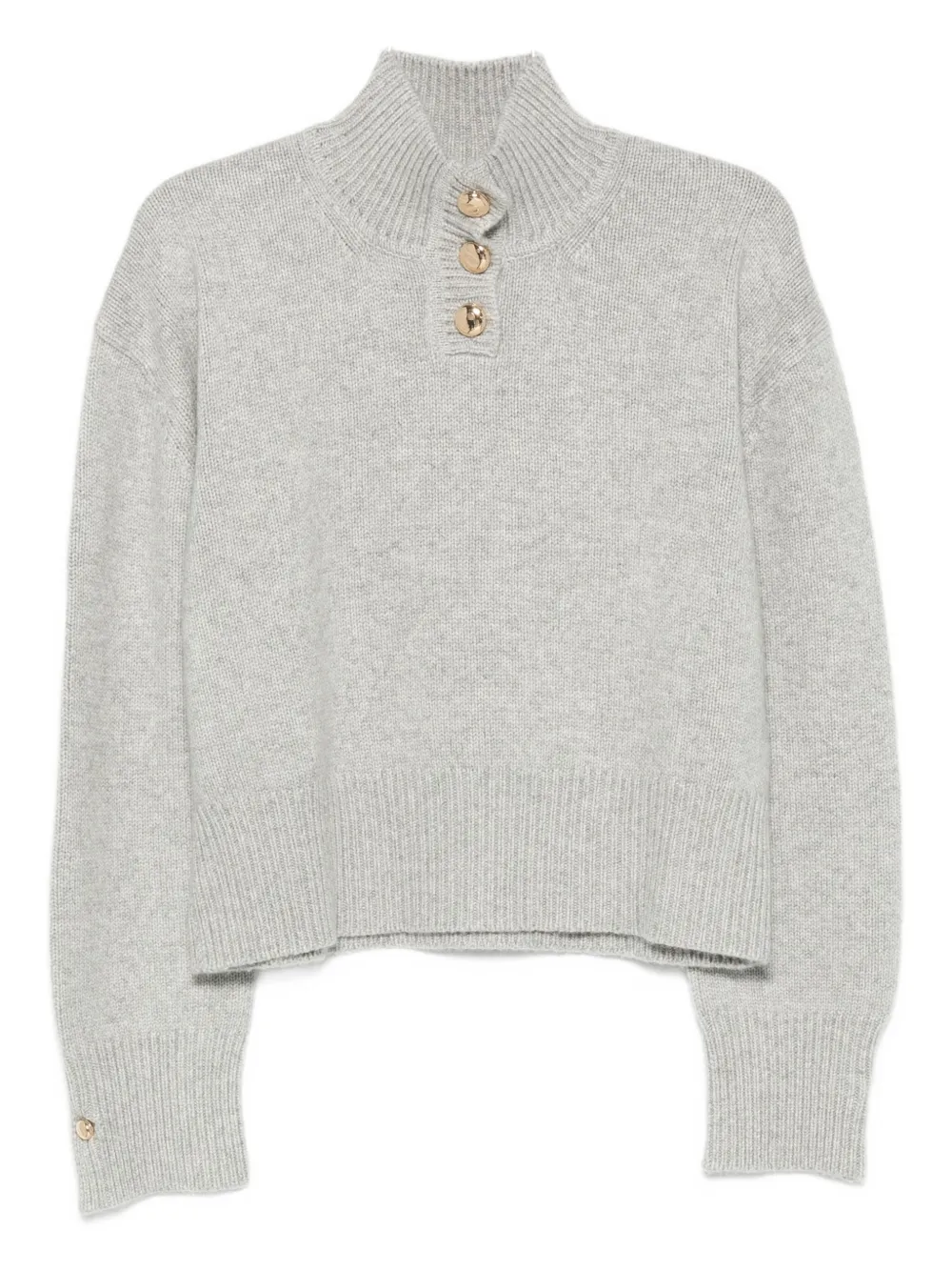 Свитер Rowe с высоким воротом и застежкой на пуговицы спереди Brandon Maxwell, серый
Свитер Rowe с высоким воротом и застежкой на пуговицы спереди Brandon Maxwell, серый