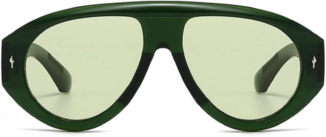 Винтажные солнцезащитные очки-пилот для женщин и мужчин, модель Y2K, большая оправа, ветрозащитные, популярные панк-очки, защита от ультрафиолета UV400 mincl, Green
Винтажные солнцезащитные очки-пилот для женщин и мужчин, модель Y2K, большая оправа, ветрозащитные, популярные панк-очки, защита от ультрафиолета UV400 mincl, Green