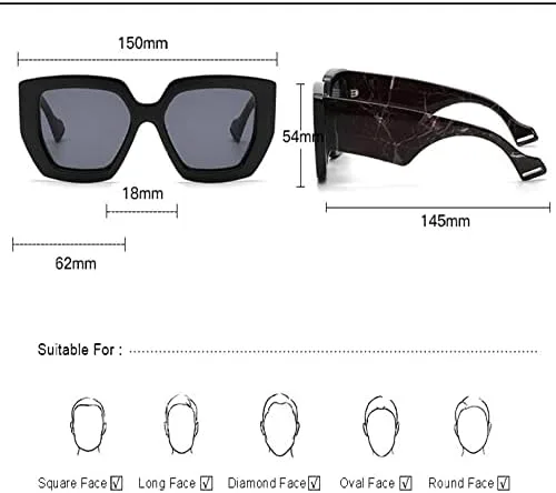 Цветные солнцезащитные очки для женщин с широкими дужками, мужские дорожные солнцезащитные очки, мужские и женские очки с защитой от УФ-излучения UV400 MTZJH, Brown
Цветные солнцезащитные очки для женщин с широкими дужками, мужские дорожные солнцезащитные очки, мужские и женские очки с защитой от УФ-излучения UV400 MTZJH, Brown