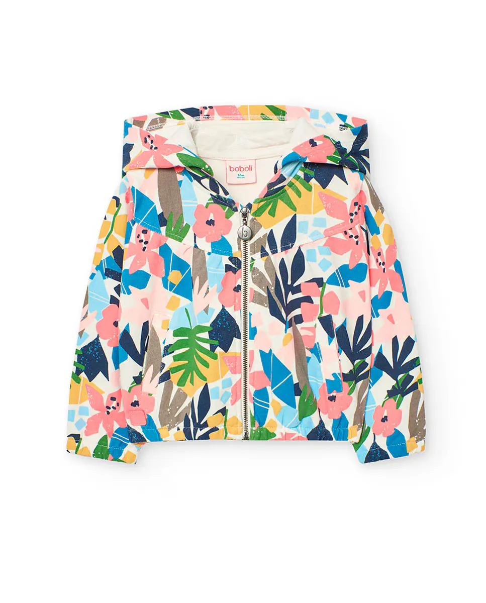 Хлопковая куртка для девочек с цветочным принтом Boboli, многоцветный
Хлопковая куртка для девочек с цветочным принтом Boboli, многоцветный