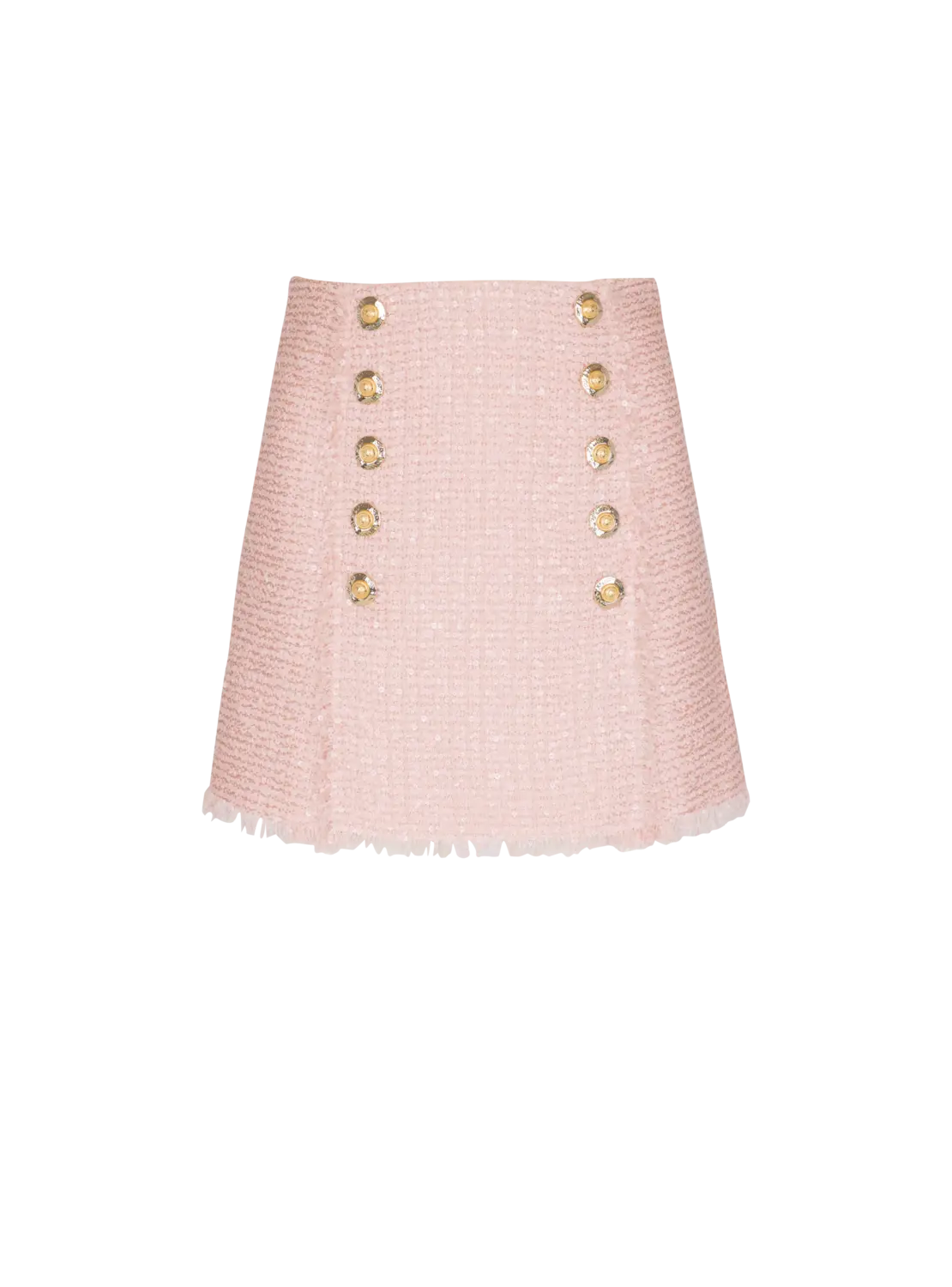Короткая твидовая юбка с пайетками Balmain, розовый
Короткая твидовая юбка с пайетками Balmain, розовый