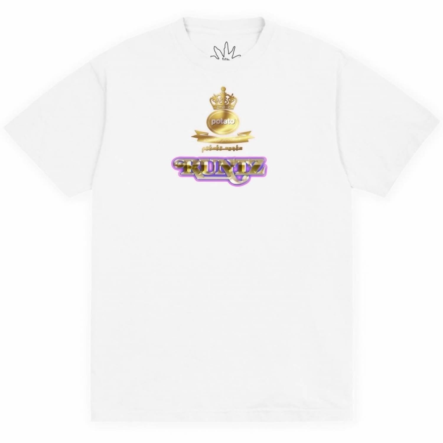 Мужская футболка X Potato Menu белого цвета Runtz
Мужская футболка X Potato Menu белого цвета Runtz