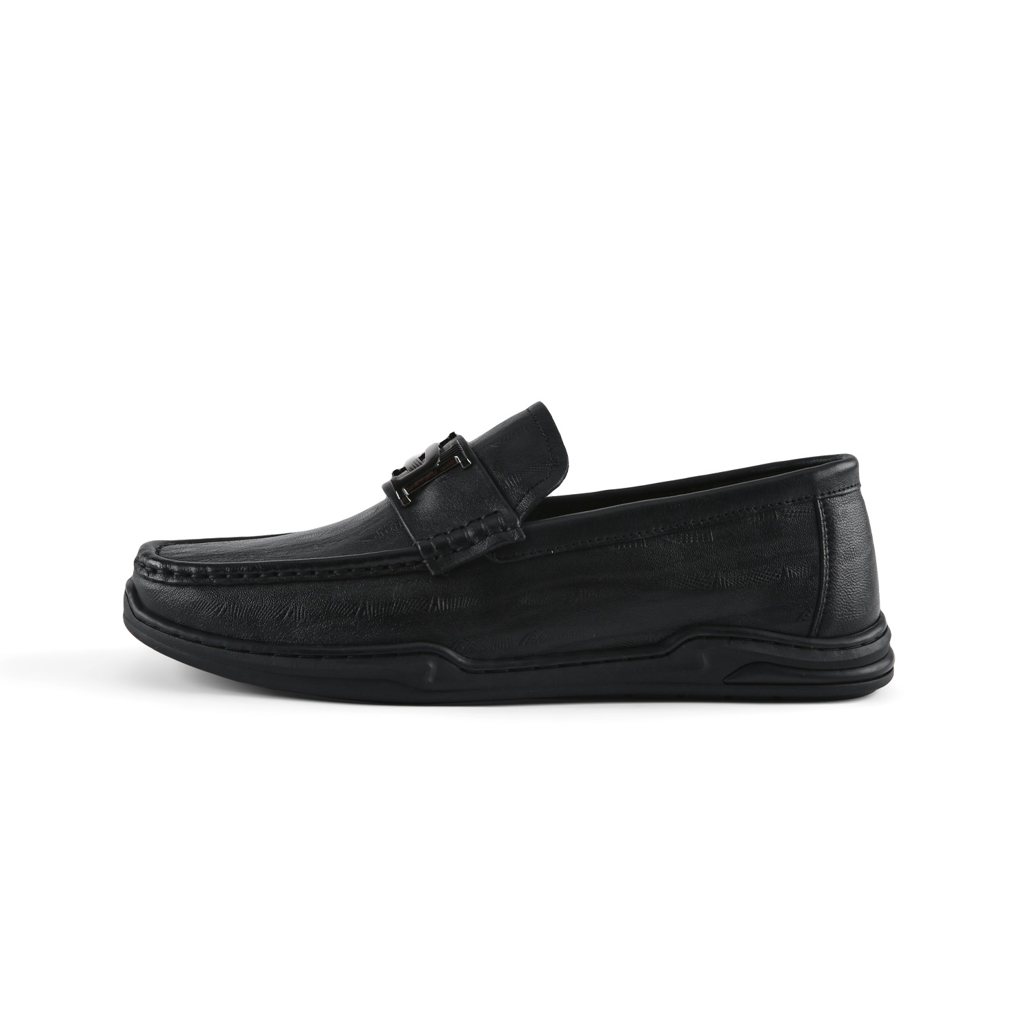 Удобные и дышащие мужские повседневные туфли с круглой декоративной пряжкой из тисненого металла HLA, Black Pattern 57 
Удобные и дышащие мужские повседневные туфли с круглой декоративной пряжкой из тисненого металла HLA, Black Pattern 57