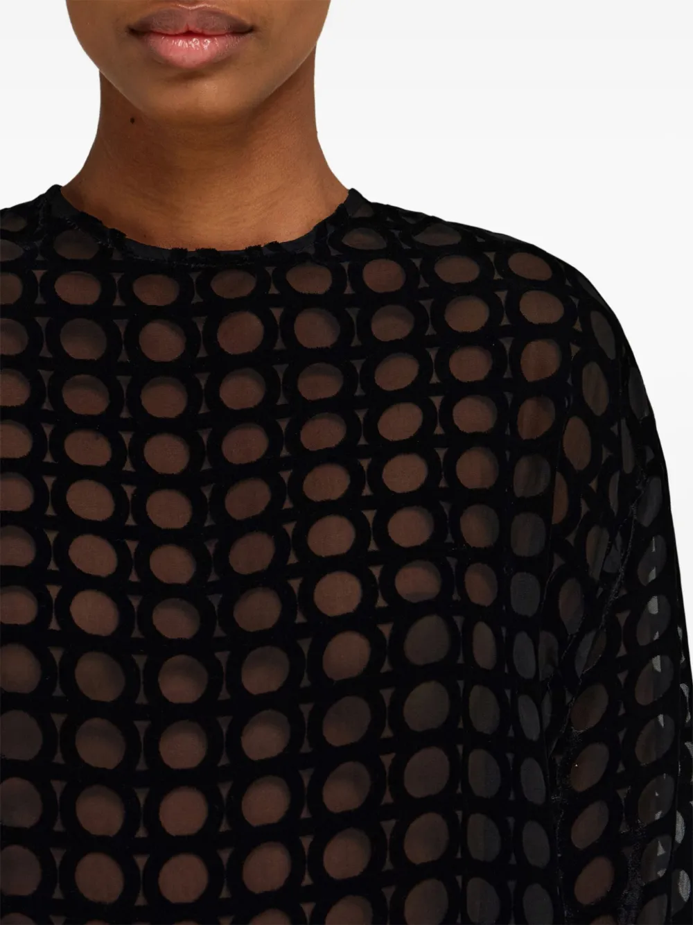 Платье из бархата деворе Ferragamo, черный
Платье из бархата деворе Ferragamo, черный