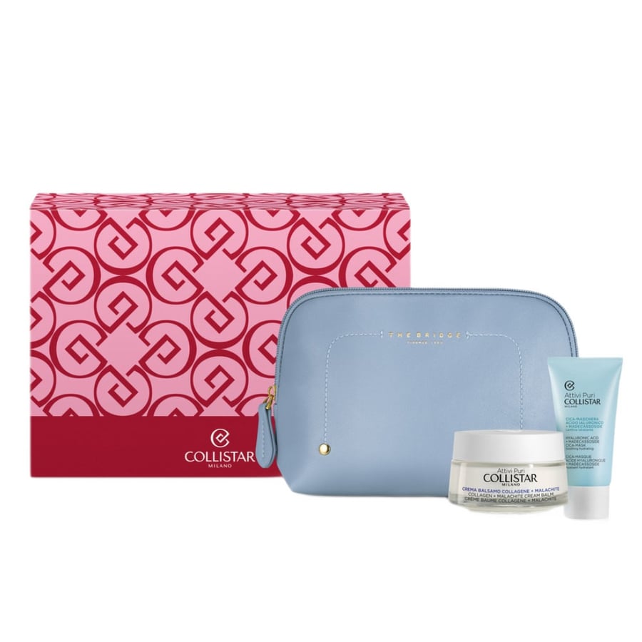 Collistar, Косметический набор, Attivi Puri, Кремовый коллаген и бальзам «Малахит» + Мини-маска с гиалуроновой кислотой + Защитные капли Gocce Magiche - + Косметичка
Collistar, Косметический набор, Attivi Puri, Кремовый коллаген и бальзам «Малахит» + Мини-маска с гиалуроновой кислотой + Защитные капли Gocce Magiche - + Косметичка
