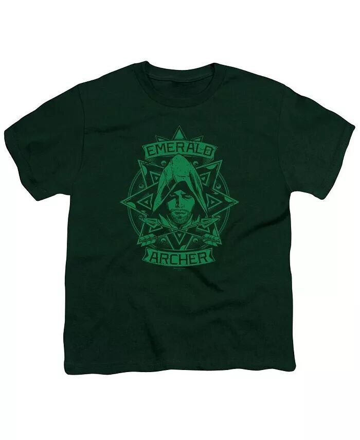 Футболка с коротким рукавом и рисунком «Лучник» для мальчиков Arrow, зеленый 
Футболка с коротким рукавом и рисунком «Лучник» для мальчиков Arrow, зеленый