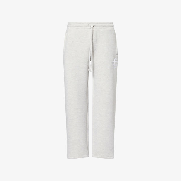 Джоггеры The Couture Club прямые хлопковые с крупным логотипом, серый 
Джоггеры The Couture Club прямые хлопковые с крупным логотипом, серый