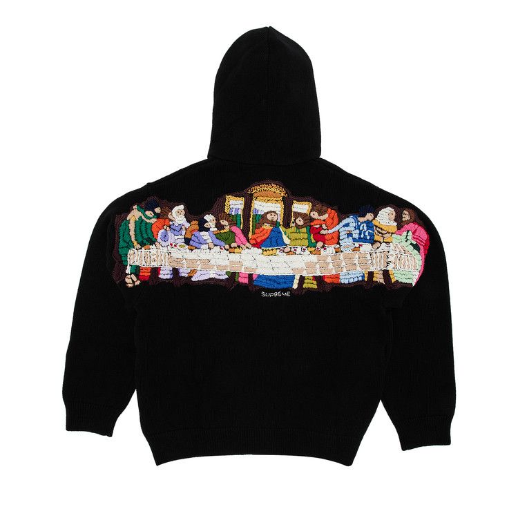 Свитер Supreme Last Supper Embroidered Zip Up Hooded Sweater, Black
Свитер Supreme Last Supper Embroidered Zip Up Hooded Sweater, Black