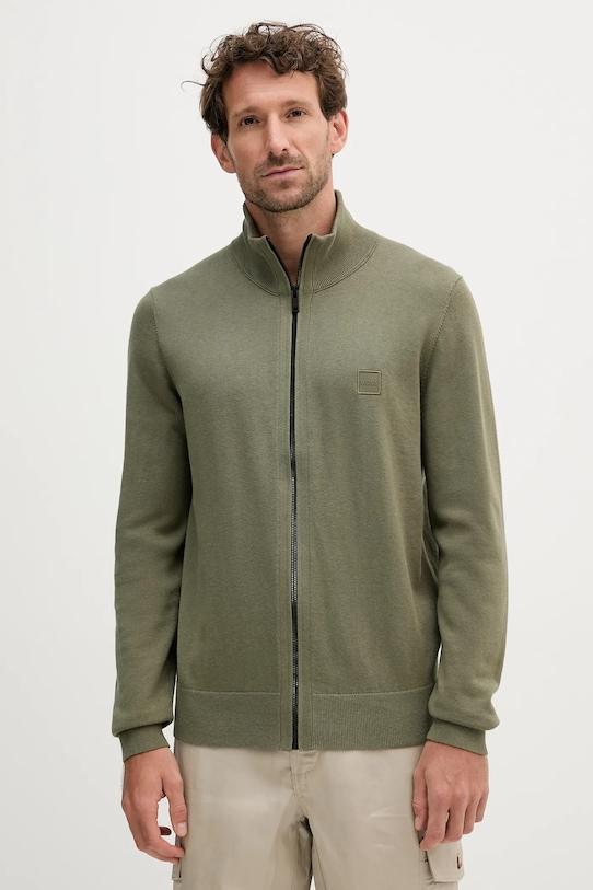 Кардиган с добавлением кашемира Boss Orange, зеленый
Кардиган с добавлением кашемира Boss Orange, зеленый