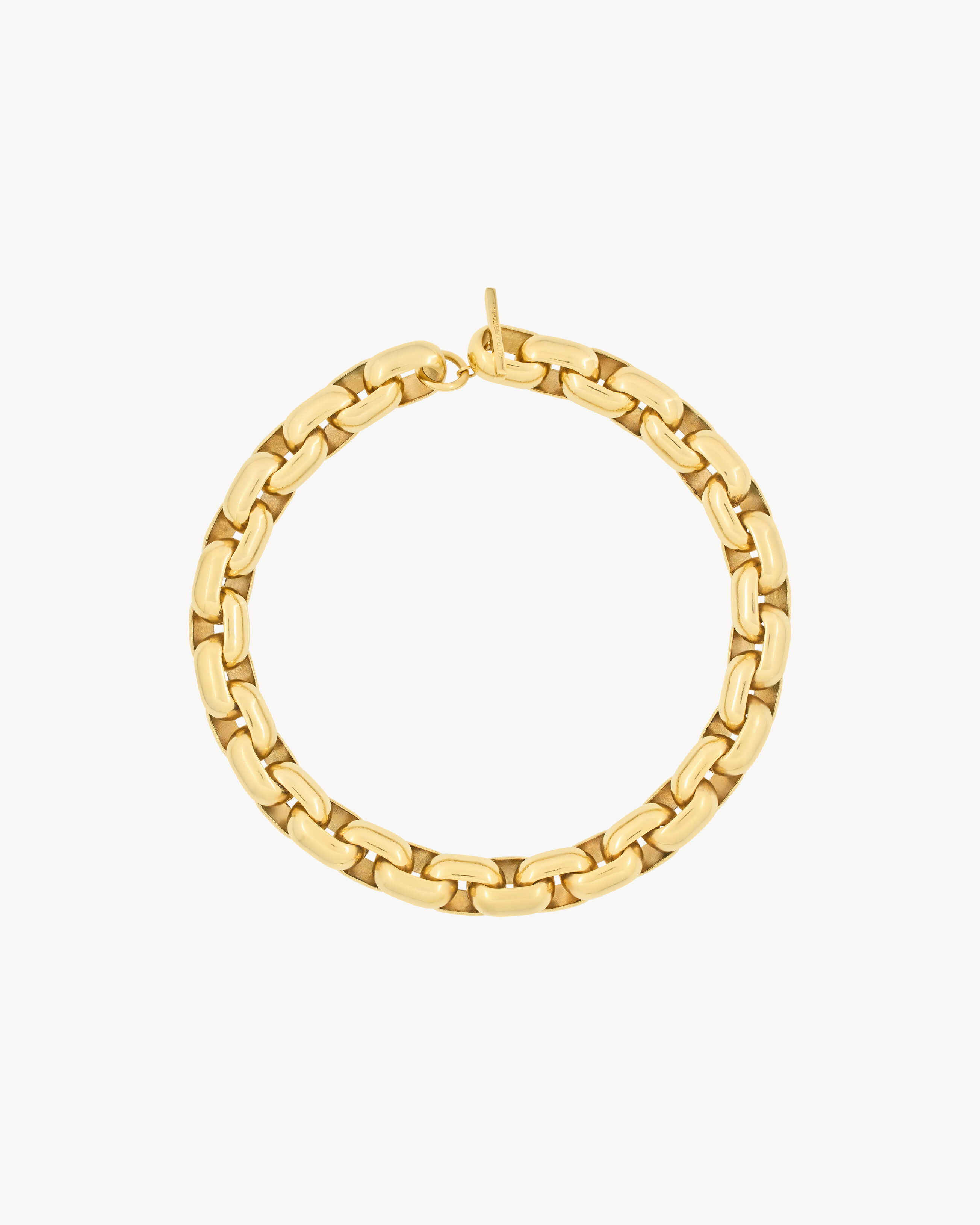 Крупное цепочное ожерелье из металла Saint Laurent, золото
Крупное цепочное ожерелье из металла Saint Laurent, золото