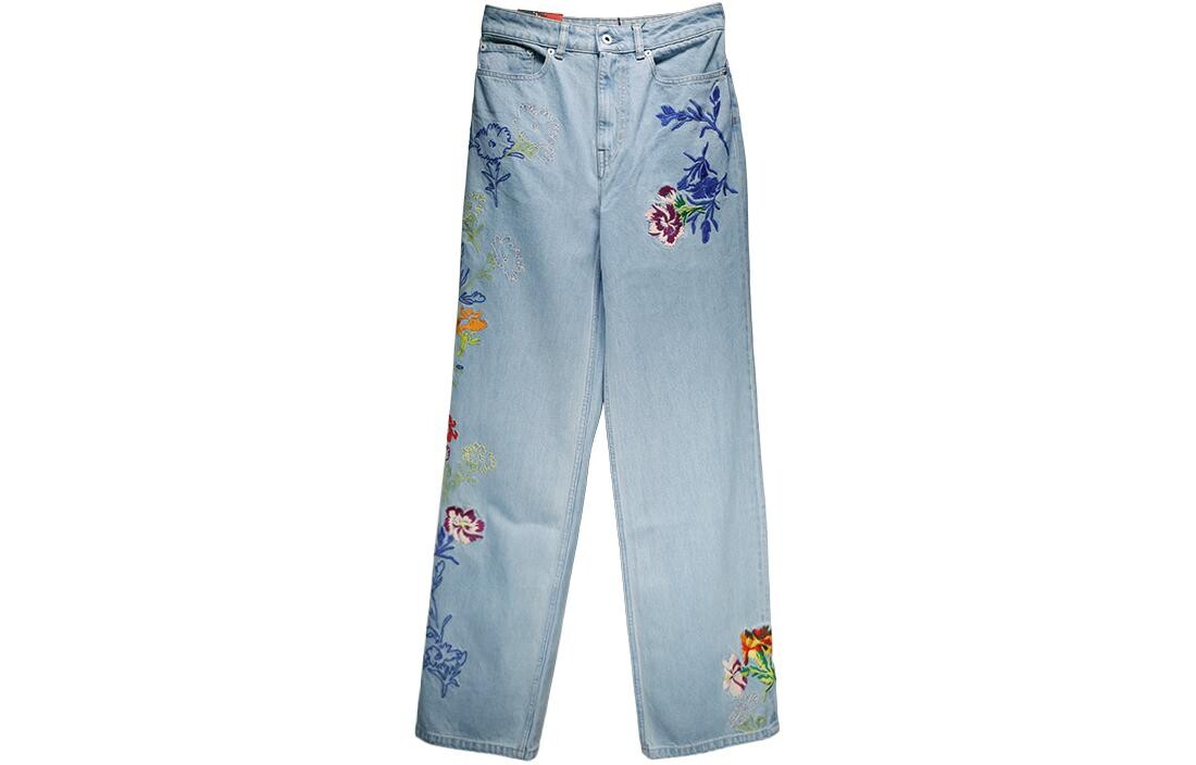 Джинсы женские светло-голубые Kenzo 
Джинсы женские светло-голубые Kenzo