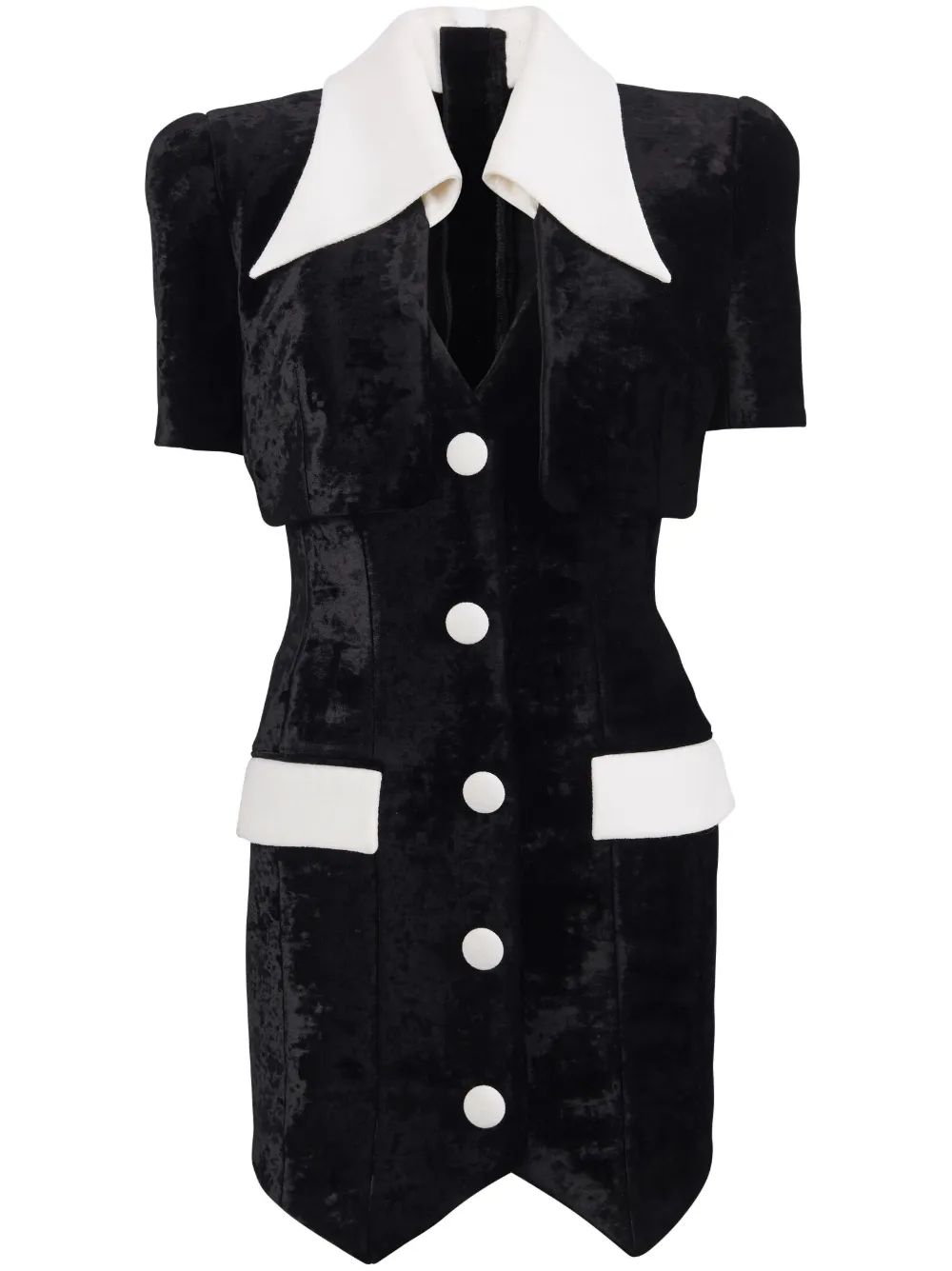 Платье строгого кроя с короткими рукавами Balmain, черный
Платье строгого кроя с короткими рукавами Balmain, черный