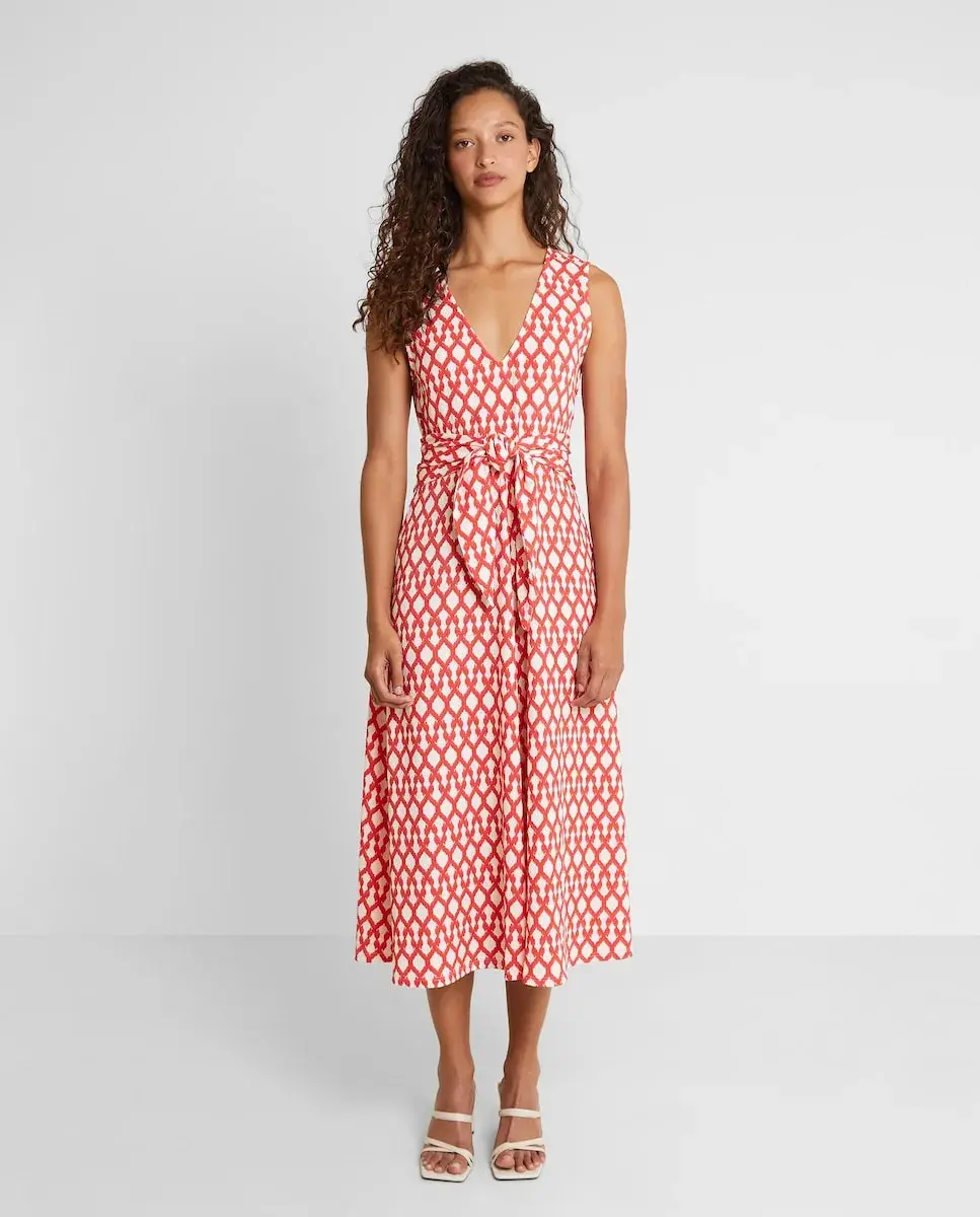 Миди-платье из трикотажа с принтом Trucco, красный/белый
Миди-платье из трикотажа с принтом Trucco, красный/белый