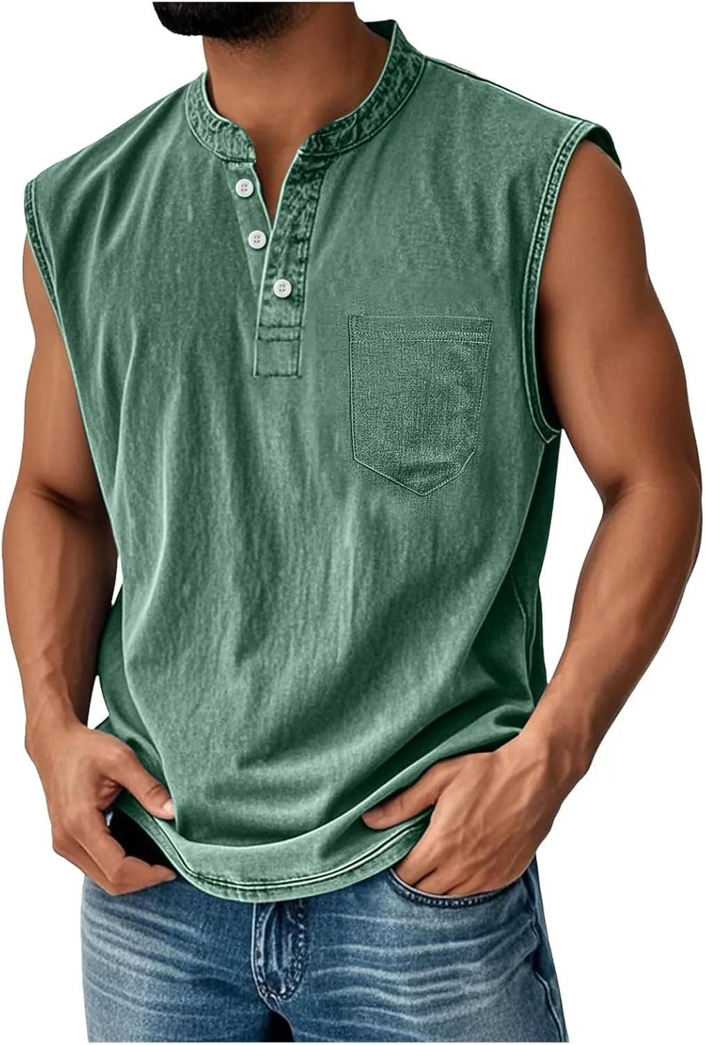 Футболка-хенли для мужчин Big and Tall с карманом
Футболка-хенли для мужчин Big and Tall с карманом