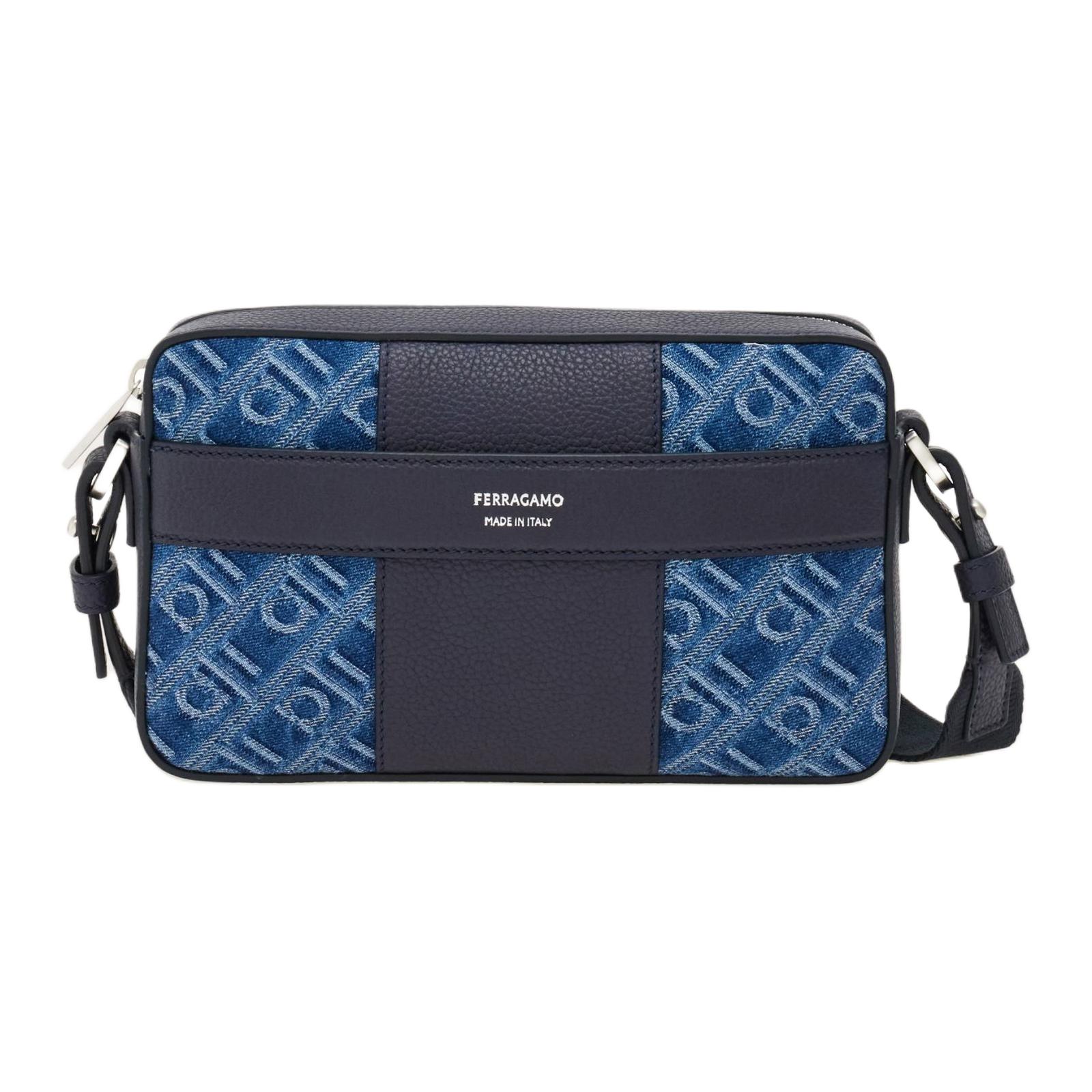 Ferragamo Молотковая кожа теленка с текстильной отделкой Унисекс джинсовая сумка через плечо
Ferragamo Молотковая кожа теленка с текстильной отделкой Унисекс джинсовая сумка через плечо