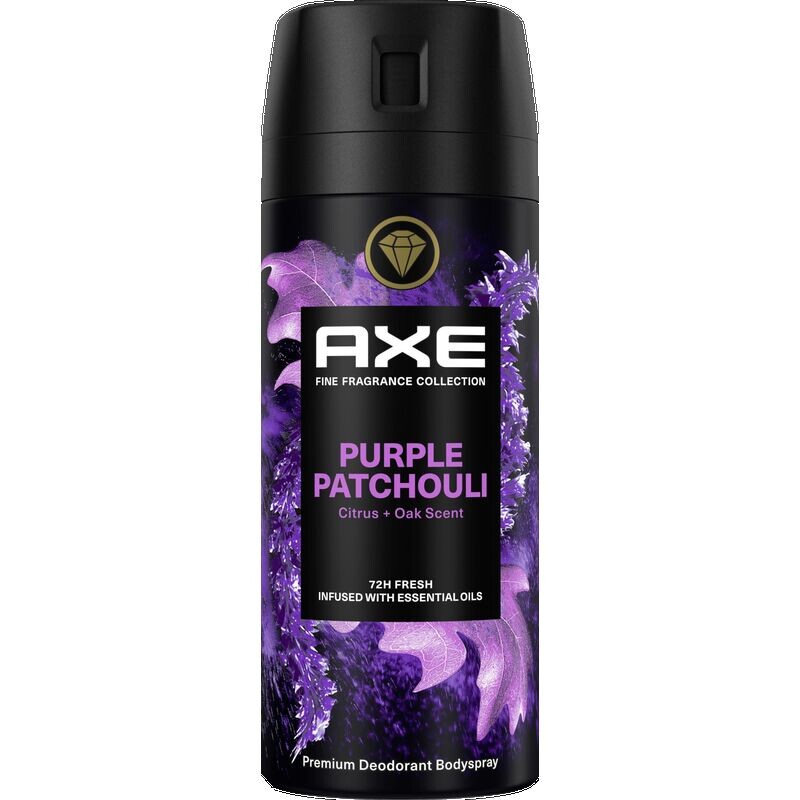 Спрей для тела Фиолетовый Пачули AXE, 150 ml
Спрей для тела Фиолетовый Пачули AXE, 150 ml
