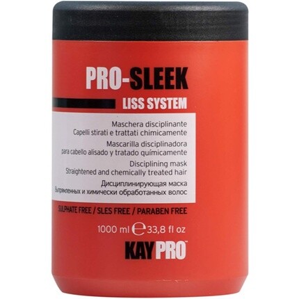 Kepro Pro-Sleek Liss System дисциплинирующая маска для выпрямленных и химически обработанных волос 1000мл, Kay Pro
Kepro Pro-Sleek Liss System дисциплинирующая маска для выпрямленных и химически обработанных волос 1000мл, Kay Pro
