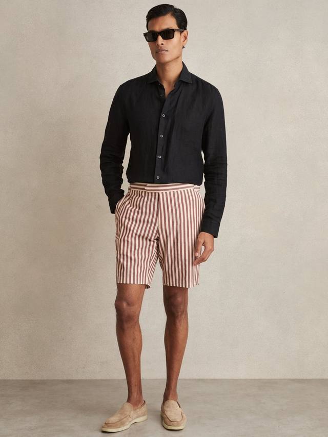 Полосатые хлопковые шорты Roas Reiss
Полосатые хлопковые шорты Roas Reiss