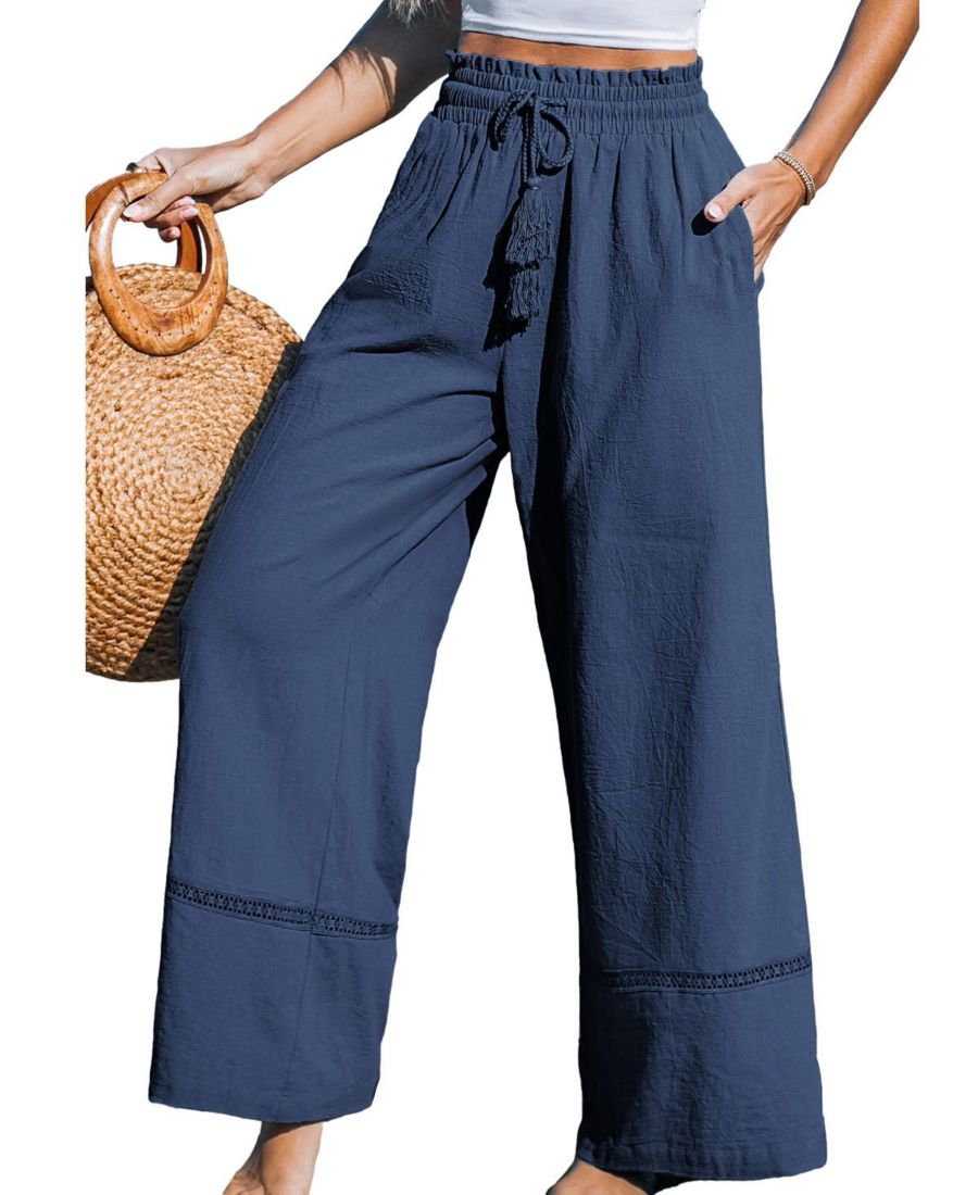 Женские брюки Tranquil Bay Cupshe, Medium blue
Женские брюки Tranquil Bay Cupshe, Medium blue