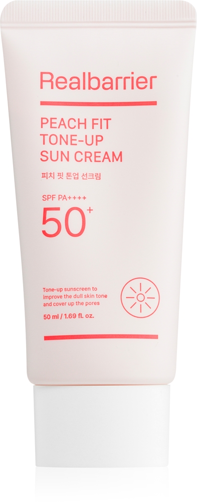 Солнцезащитный крем Peach Fit Tone Up SPF 50+ Real Barrier, 50 мл
Солнцезащитный крем Peach Fit Tone Up SPF 50+ Real Barrier, 50 мл