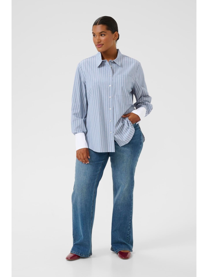 Рубашка с длинным рукавом KCmelina свободного кроя в синюю меланжевую полоску Windward KAFFE curve
Рубашка с длинным рукавом KCmelina свободного кроя в синюю меланжевую полоску Windward KAFFE curve