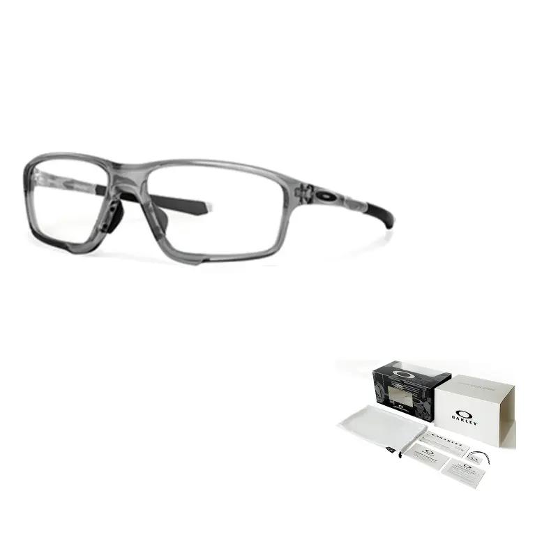 Oakley Современная оправа для очков из материала с памятью формы неправильной формы мужская серая, Gray