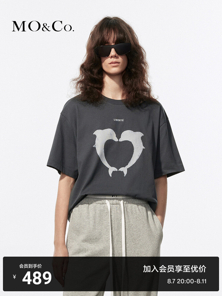 Футболка Moco с принтом и круглым вырезом, серый
Футболка Moco с принтом и круглым вырезом, серый