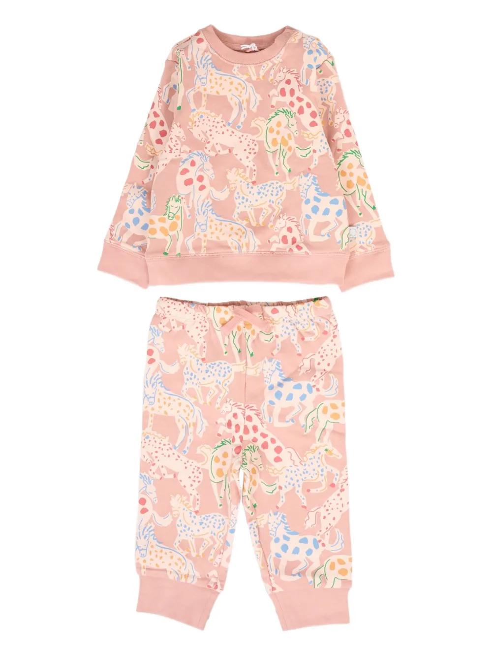 Комплект спортивного костюма с принтом лошади Stella McCartney Kids, розовый
Комплект спортивного костюма с принтом лошади Stella McCartney Kids, розовый