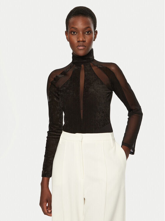 Боди облегающее Haveone, черный
Боди облегающее Haveone, черный