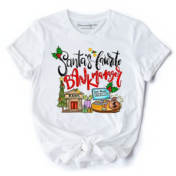 Футболка Santa’S favorite bank manager, классическая рождественская Ornamentallyyou
Футболка Santa’S favorite bank manager, классическая рождественская Ornamentallyyou