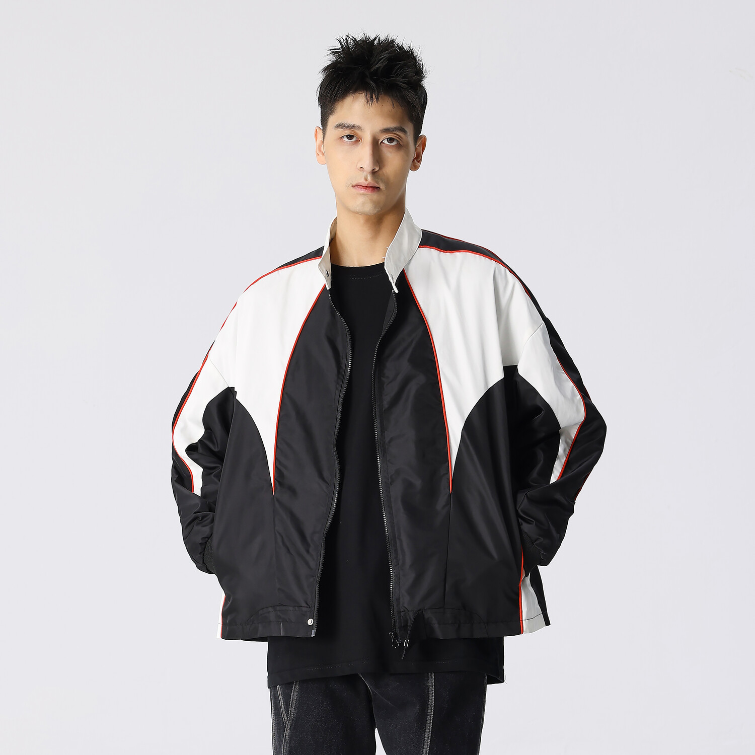 Куртка унисекс черная Xinyinsu, черный 
Куртка унисекс черная Xinyinsu, черный